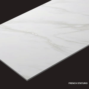 Azulejos de porcelana con tallado elegante, tamaño 600x1200, formato grande para pisos y paredes, para uso en interiores de casas de lujo y comerciales. - Product Image 1