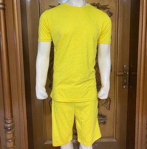 Ensemble T-shirt et short pour homme Furuilai, haute qualité, 100% polyester, col rond, manches courtes, tissu satiné, imprimé numérique, non tissé, été - Product Image 6