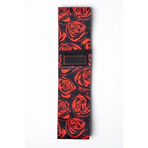 Ensemble de bandes de résistance en tissu imprimé de feuilles personnalisées très vendues Bandes de hanche pour entraînement fitness à domicile Bandes de résistance antidérapantes pour femmes - Product Image 6