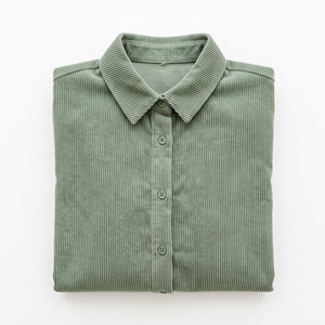 Camisa Oversize de Pana para Mujer, Estilo Vintage, Casual, Cálida, para Invierno, OEM, ODM, Venta al por Mayor, Fábrica, Logotipo Personalizado, MOQ Bajo - Product Image 6