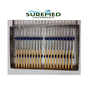 Ensemble de micro-dissecteurs Rhoton de 20 pièces, instruments chirurgicaux dorés avec boîte de stérilisation pour la neurochirurgie - Product Image 1