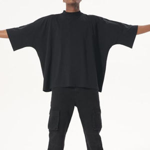 Camiseta de Cuello Redondo para Hombre, 100% Algodón, 240 g/m², Talla Grande, Corte Holgado, Hombros Caídos, Diseño Personalizado, Calidad de Lujo - Product Image 3