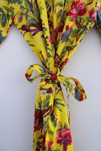 Bata Kimono de Algodón Suave y Transpirable para Mujer con Estampado Digital de Dibujos Animados Naaz Textile, Camisón de Verano Hecho a Mano ODM con Cuello en V Elástico - Product Image 4