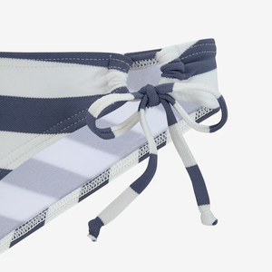 Conjunto de Bikini de 2 Piezas para Mujer, Azul Marino, Sostén con Aros y Push-Up, Cuello en V y Braguita Brasileña con Lazos Laterales, Traje de Baño Sostenible - Product Image 3