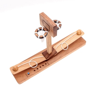 Jeu de basket-ball en bois pour 2 joueurs avec deux paniers et lanceurs, jouet de sport interactif de bureau pour le plaisir familial et le jeu de compétences - Product Image 4
