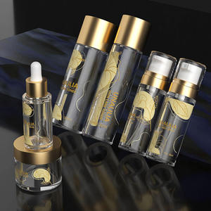 Top Wholesale Unalilia Luxury PET Silk Screen Printed Plastic <b>Bottle</b> Jar Pump Sprayer Transparent Cylinder Cosmetic Packaging - Product Image 5