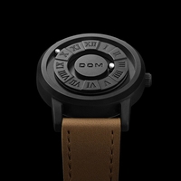 DOM-reloj con puntero de desplazamiento para hombre, nuevo accesorio de pulsera con personalidad, diseño creativo, con fuerza magnética, a la moda, 1345