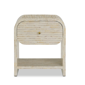 Mesa de Noche Moderna con Incrustaciones de Madreperla para Dormitorio o Sala de Estar, Hecha en Vietnam, Venta al Por Mayor - Product Image 1
