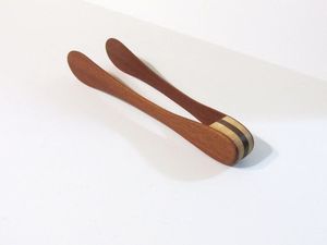 Pince de cuisine en bois faite à la main pour aliments, pain, légumes, steak, viande – Design attrayant très demandé à prix abordable - Product Image 3