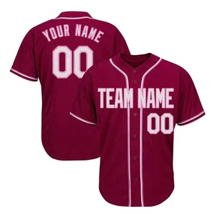 Camiseta de béisbol y softbol con logotipo personalizado OEM de alta calidad, ropa deportiva impresa, pantalones cortos Sves lisos, personalización de Color por sublimación Fl - Product Image 1