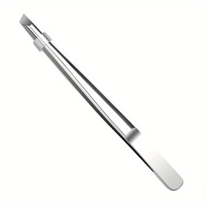 Pinzas para Cejas Profesionales de Acero Inoxidable BAFA SURGICAL INSTRUMENTS BSI-ET-364, Punta Recta, Antiestáticas, Modernas, 8.4cm - Product Image 2