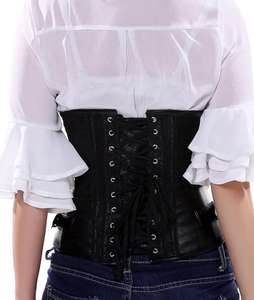 Corsets vintage pour femmes, sexy, gainants, respirants, en cuir moderne, pour grandes tailles - Product Image 5