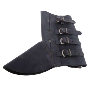 Chaussures de sécurité industrielles en cuir de vachette pleine fleur de qualité supérieure, ignifuges, protection contre les étincelles et la chaleur. - Product Image 1