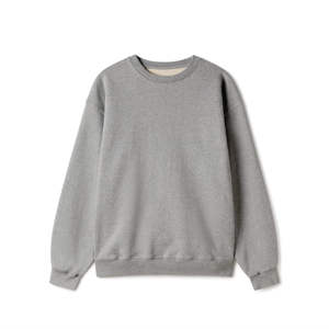 Sweat-shirt à col rond imprimé et brodé pour femme, en mélange de coton tricoté, couleur unie, décontracté, printemps, été, automne, hiver, devant - Product Image 1