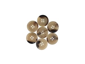 High Quality Custom Round 4-Hole Buffalo Horn Animal Style Durable <b>Handmade</b> Sewing Buttons for <b>Clothes</b> Shirt Suit - Product Image 6