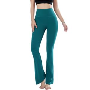 2026 invierno Fitness al aire libre pantalones de Yoga de secado rápido mallas acampanadas transpirables para correr decoradas con diseño pintado - Product Image 2