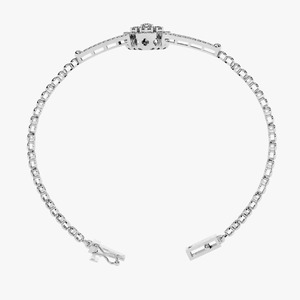 New Handmade Wonders Bracelet 18k White Gold Chain Moissanite Bracelet Bangle Diamond Bracelet Gift for - Product Image 2