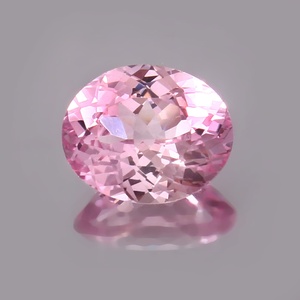 Morganite naturelle rose pêche, taille ovale, pierre précieuse en vrac de qualité supérieure, certifiée IGI, légère, pour la fabrication de bijoux - Product Image 5