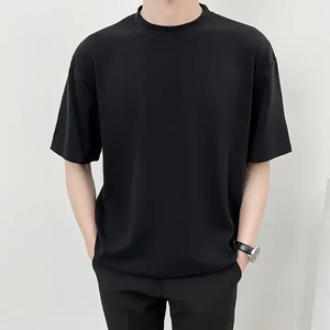 เสื้อยืดผู้ชายออกแบบเองได้ ลายพิมพ์ ทรงหลวม คอกลม สำหรับใส่เป็นทางการ ผ้า Worsted 230 กรัม โลโก้ด้านหน้า ป้องกันขนร่วง - Product Image 2
