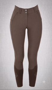 Culotte d'équitation taille haute pour femme, extensible 4 directions, avec assise intégrale antidérapante en silicone. - Product Image 2