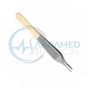 Pinzas Quirúrgicas Adson 1x2 con Dientes, de Acero Inoxidable, Pinzas Dentales Reutilizables con Certificación CE - Product Image 4
