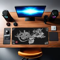 Tapis de souris de bureau personnalisé avec logo par sublimation, dessin animé, anime, jeu, en caoutchouc naturel, épaisseur 2 mm, 800x400 mm, grande taille, résistant à l'eau