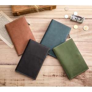 Cartera de Cuero Genuino RFID Vintage para Tarjetas de Visita con Cierre de Cremallera, Negra, Diseño Familiar, Porta Pasaportes Personalizado con Logotipo - Product Image 6