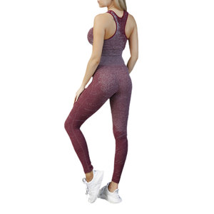 Ensemble de vêtements de yoga pour femmes, ensemble assorti pour la course à pied et le fitness, tenue d'exercice de Pilates - Product Image 2