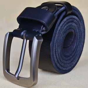 Wholesale Customized Black <b>Brown</b> <b>Men</b> Leather <b>Belt</b> Genuine Leather Alloy Pin Buckle <b>Men's</b> <b>Belt</b> - Product Image 1
