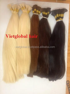 100% Raw Cambodian Hair Bulk Unprocessed No <b>Tangling</b> Cuticle Aligned Remy Human Hair Extension Double Drawn Bulk Hair - Product Image 4