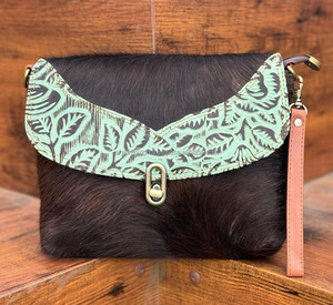 Bolsos de piel de vaca de estilo occidental para mujer, nuevo diseño, monedero tallado, bolso informal, bandolera de cuero genuino, bolsos cruzados - Product Image 3