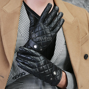 Guantes de Invierno de Piel de Oveja Auténtica para Hombre, con Forro de Felpa y Pantalla Táctil, de Buena Calidad y a Precio Económico - Product Image 3