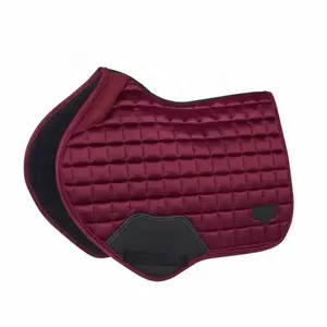 Tapis de selle pleine grandeur en coton pour cheval, ensemble de tapis de selle d'équitation pour le saut d'obstacles, fabricant - Product Image 1