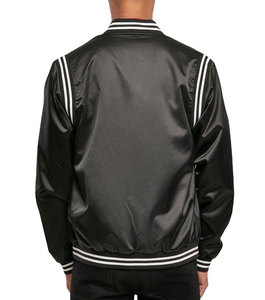Veste universitaire surdimensionnée en laine de haute qualité à col montant chauffant pour homme, style baseball, hiver - Product Image 2
