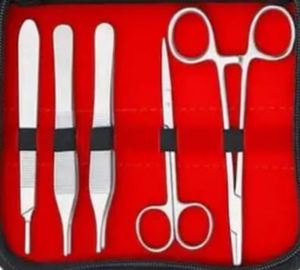 AFERICANA HEALTHCARE INDUSTRY AHI-SSK-008 Kit de formation aux sutures chirurgicales avec coussinet de pratique et instruments en acier inoxydable pour usage général - Product Image 2