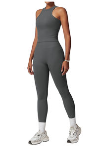 Conjunto Deportivo de 2 Piezas para Mujer, Invierno 2026, Secado Rápido, para Tenis, Gimnasio y Yoga, con Sujetador, Leggings y Chaqueta - Product Image 4