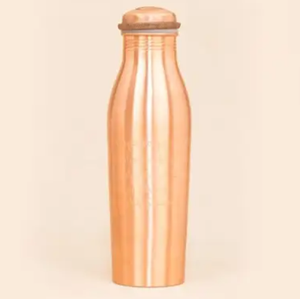 Lot de Bouteilles en Cuivre Pur, Finition Polie Simple, 1000 ml, Anti-fuite, Vaisselle Métallique, Gourde Ayurvédique - Product Image 5