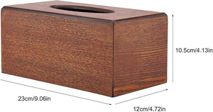 Boîte à mouchoirs en bois rectangulaire exquise avec motifs floraux pour chambre à coucher et salon - Product Image 6