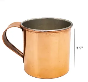 High Quality Luxury Polished Copper <b>Mug</b> for Premium Cocktail Serving or Fine Dining Presentation Use at Factory Price - Product Image 3