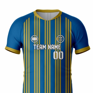 ชุดฟุตบอลแบบกำหนดเอง เสื้อเจอร์ซีย์ กางเกงขาสั้น ชุดทีม โพลีเอสเตอร์ 100% แห้งเร็ว พิมพ์โลโก้ตามสั่ง ขายส่ง บริการ OEM - Product Image 2