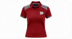 Camiseta de Mujer Más Vendida, Tejido de Punto 100% Poliéster, Estilo Casual, Transpirable, de Secado Rápido, Anti-Pilling, Diseño Argyle - Product Image 2
