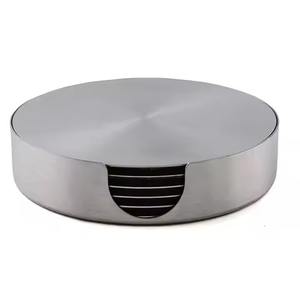 Minimalist Metal <b>Coasters</b> <b>Set</b> For Drink <b>Coaster</b> Function Elegant Surface Protection - Product Image 6