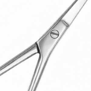 Ciseaux à nez droits de 4,5 pouces en acier inoxydable tranchant pour le soin du visage, la coupe des poils du nez et des oreilles, à pointe incurvée, durables - Product Image 5