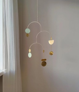 Decoración Móvil Metálica Abstracta Moderna para Colgar en el Techo, para Dormitorio, Sala de Estar, Arte Minimalista, Pieza Decorativa - Product Image 5