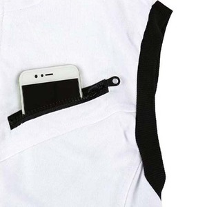 Chaleco sin mangas con capucha y cremallera para hombre, de color sólido, tejido, transpirable, informal, para uso al aire libre, otoño, blanco - Product Image 2