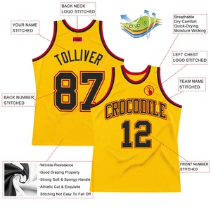 Maillot de basket-ball unisexe personnalisé en maille rose à séchage rapide, sans manches, avec impression du nom et du numéro de l'équipe - Product Image 6