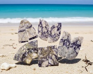 Lote de Cabujones de Jaspe Mixto, Piedras Preciosas Naturales Pulidas de Color Morado y Marrón, Venta al Por Mayor para Joyería - Product Image 3