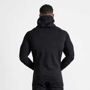 Fasion Gym Jogging Hoodie Men Heavyweight Quick Dry Hooded <b>Sweatshirts</b> Custom Logo Zip up Hoodies - Product Image 2