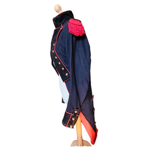 British Style Long Length Lightweight Infantry <b>Coat</b> With Button Decoration Vintage Uniforms Napoleon French Uniform <b>Coats</b> - Product Image 4
