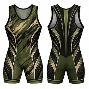 Combinaisons de lutte professionnelles pour hommes, uniformes d'équipe, vêtements de lutte sublimés, équipement de performance léger et extensible - Product Image 2